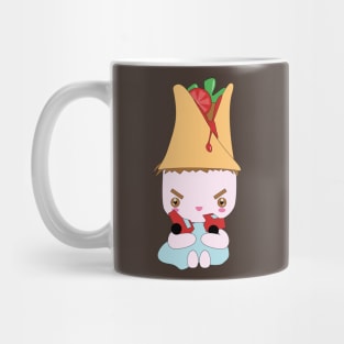 Angry kid playing Mug